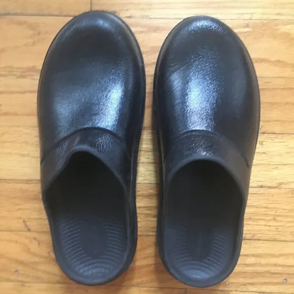 靴 OOcloog Luxe - Black Sparkle Women's OOcloog Luxe Clog - Black Sparkle – OOFOS
